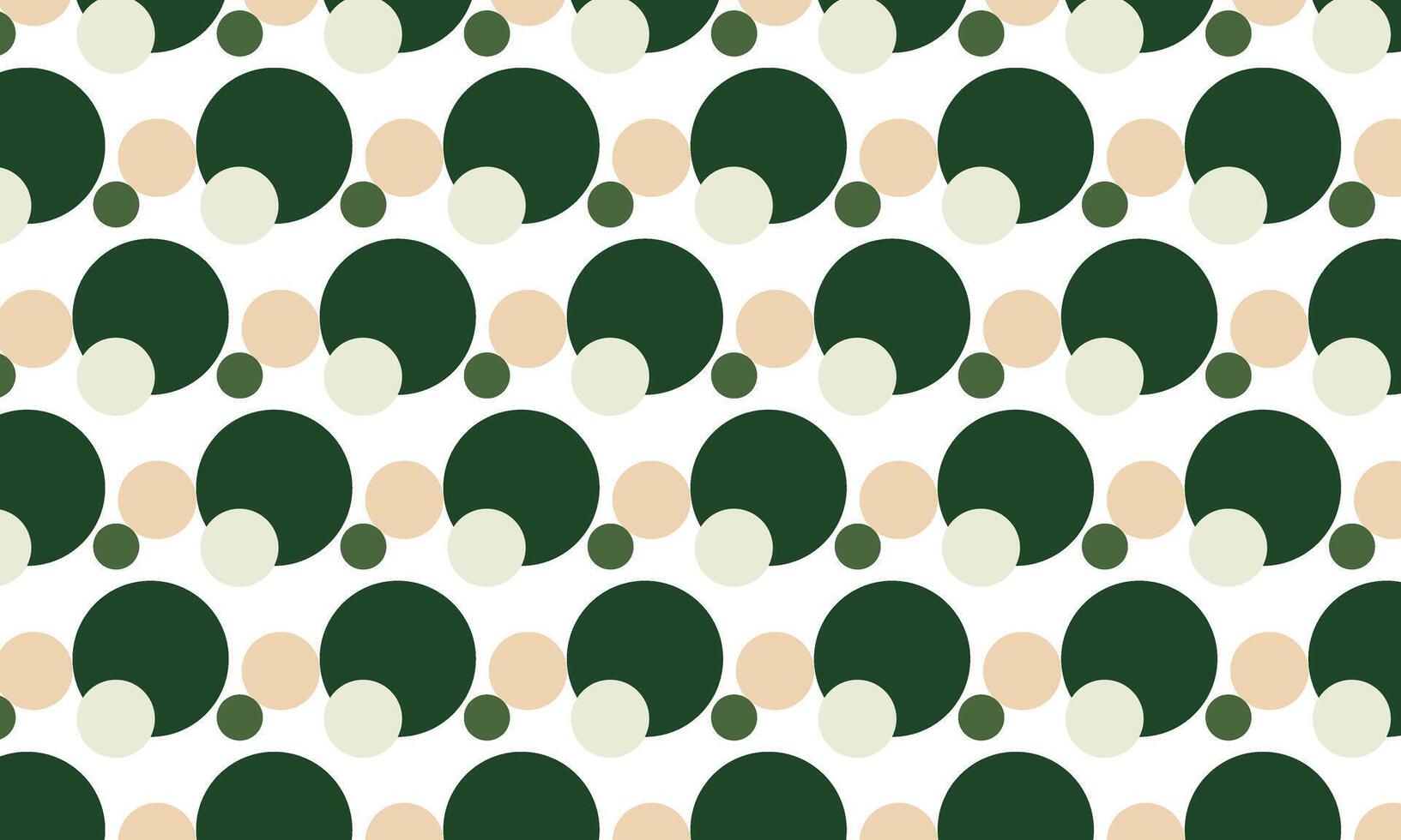 Green abstract polkadot pattern on white background. Illustration template design vector