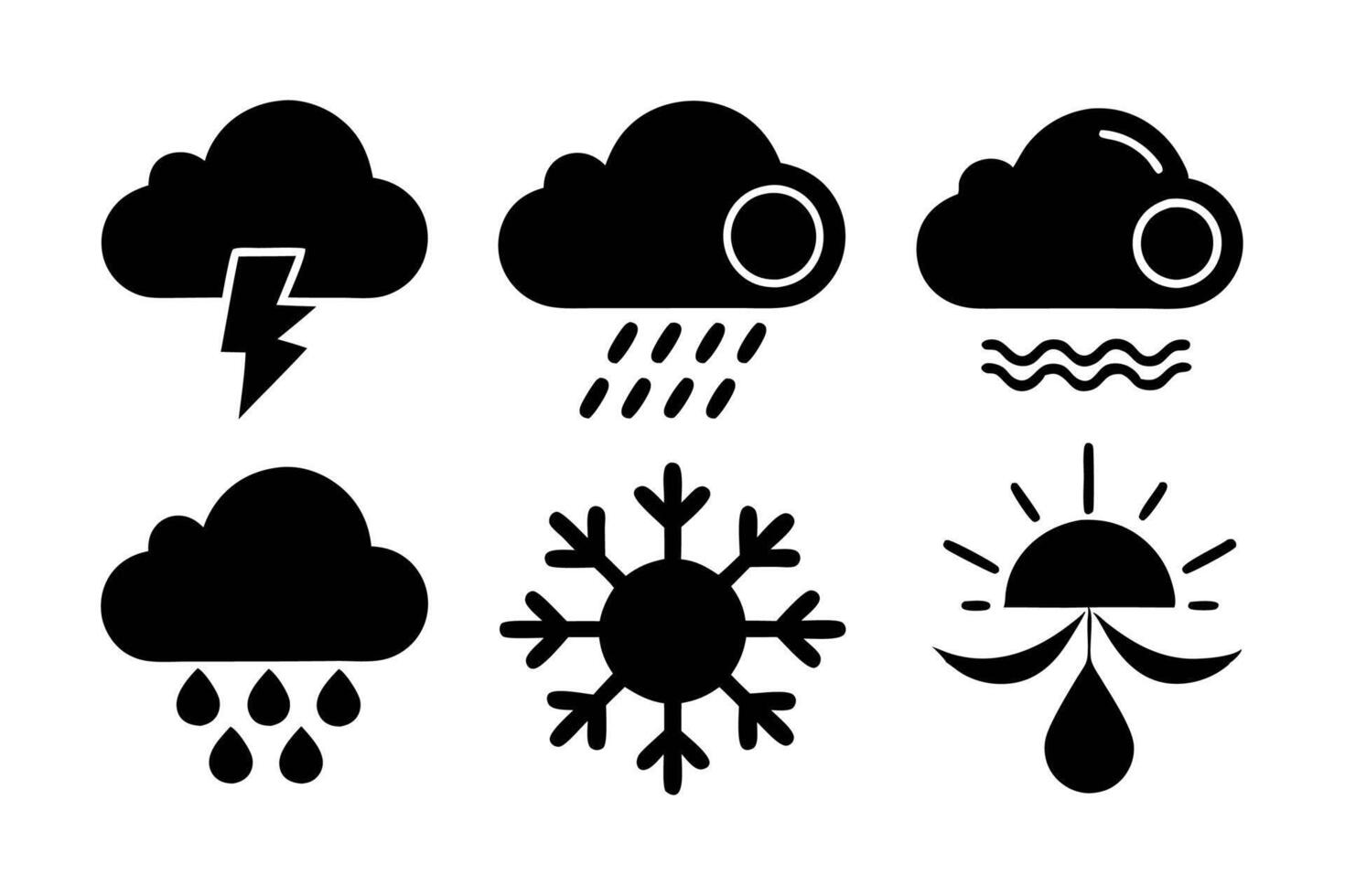Weather Icon Set vector