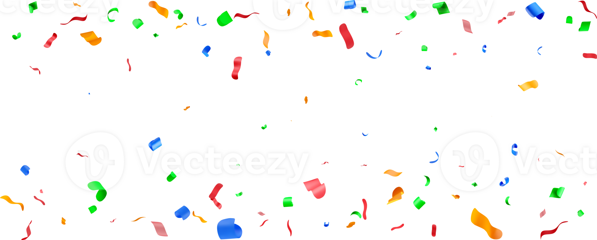 3D color party confetti png