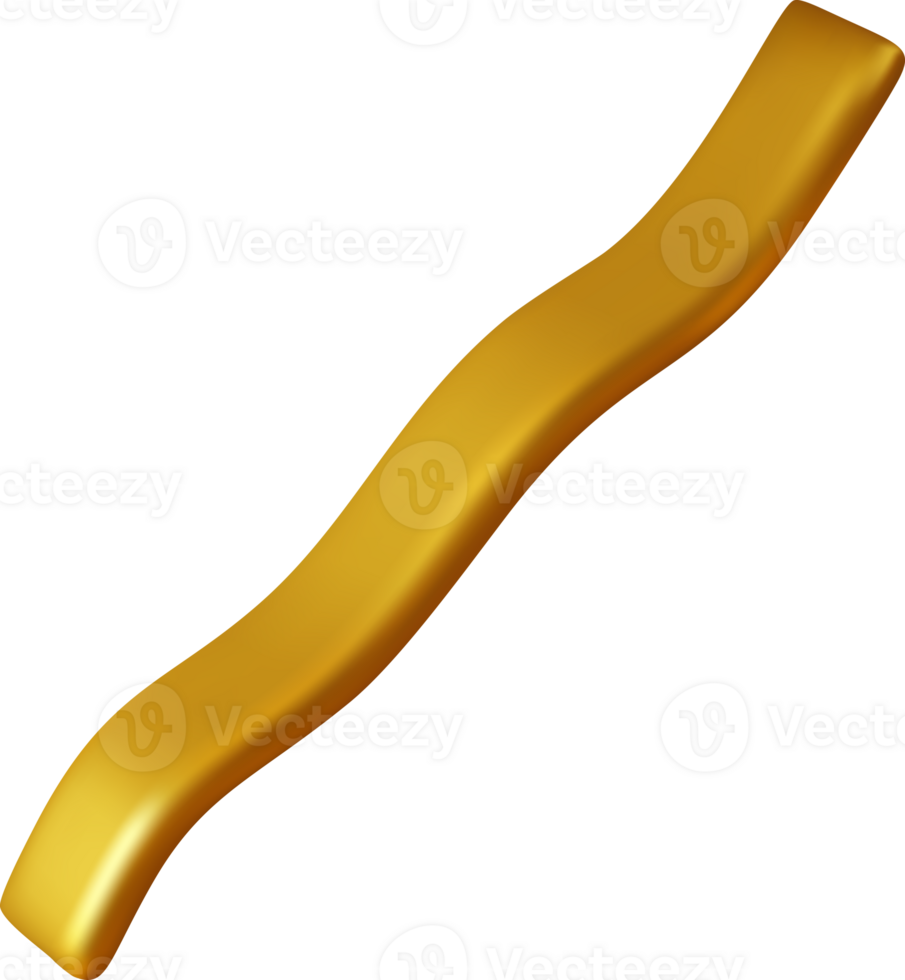 3d gold spiral confetti serpentine png