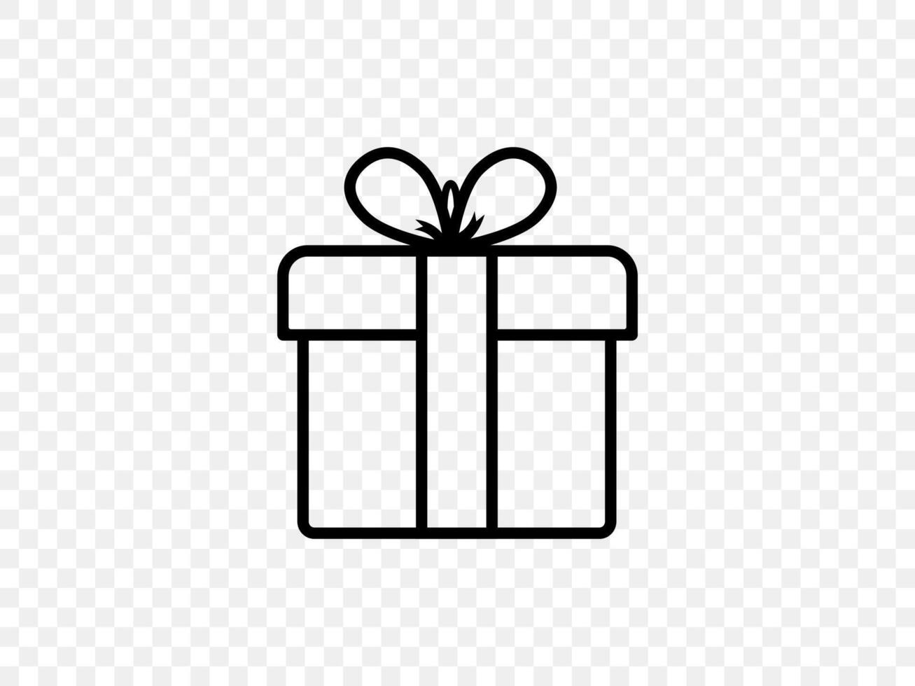 Simple gift box design. Gift box isolated icon, vector