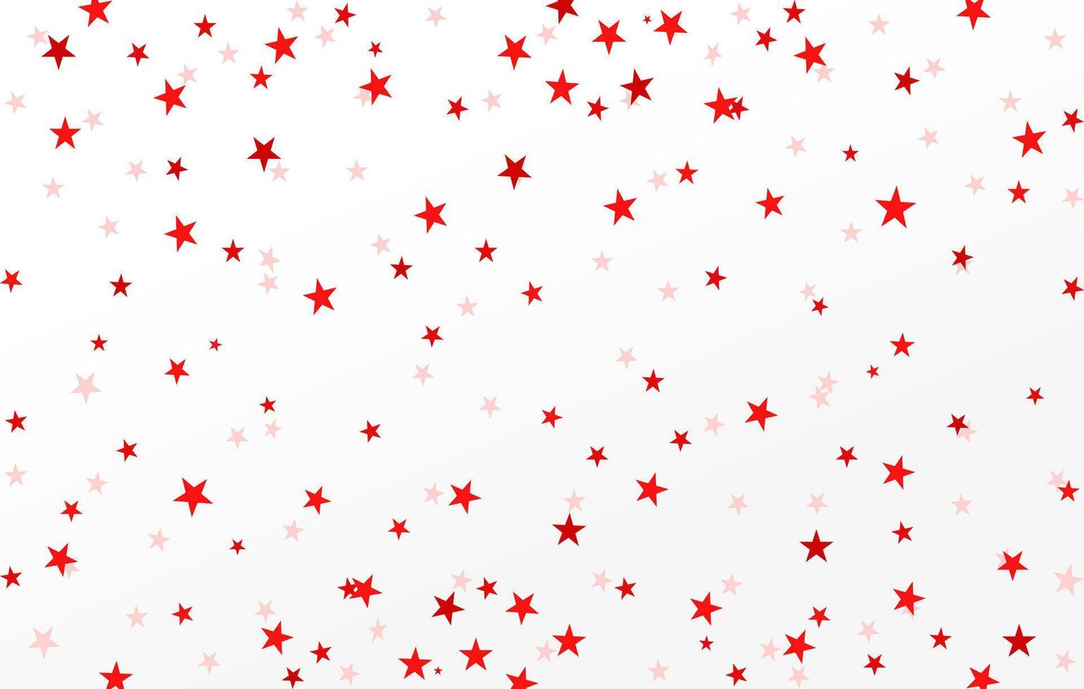 Red star confetti pattern on a white background. star wallpaper. red color star glitter. Texture of red foil. vector