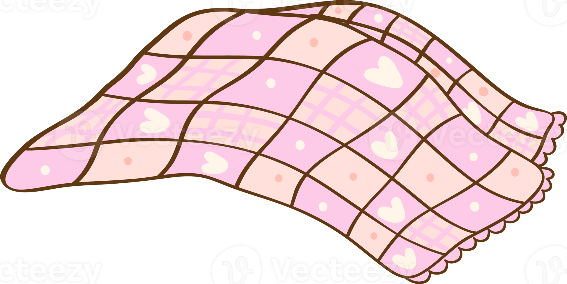 Groovy pink Winter scarf doodle Pastel retro vibe png