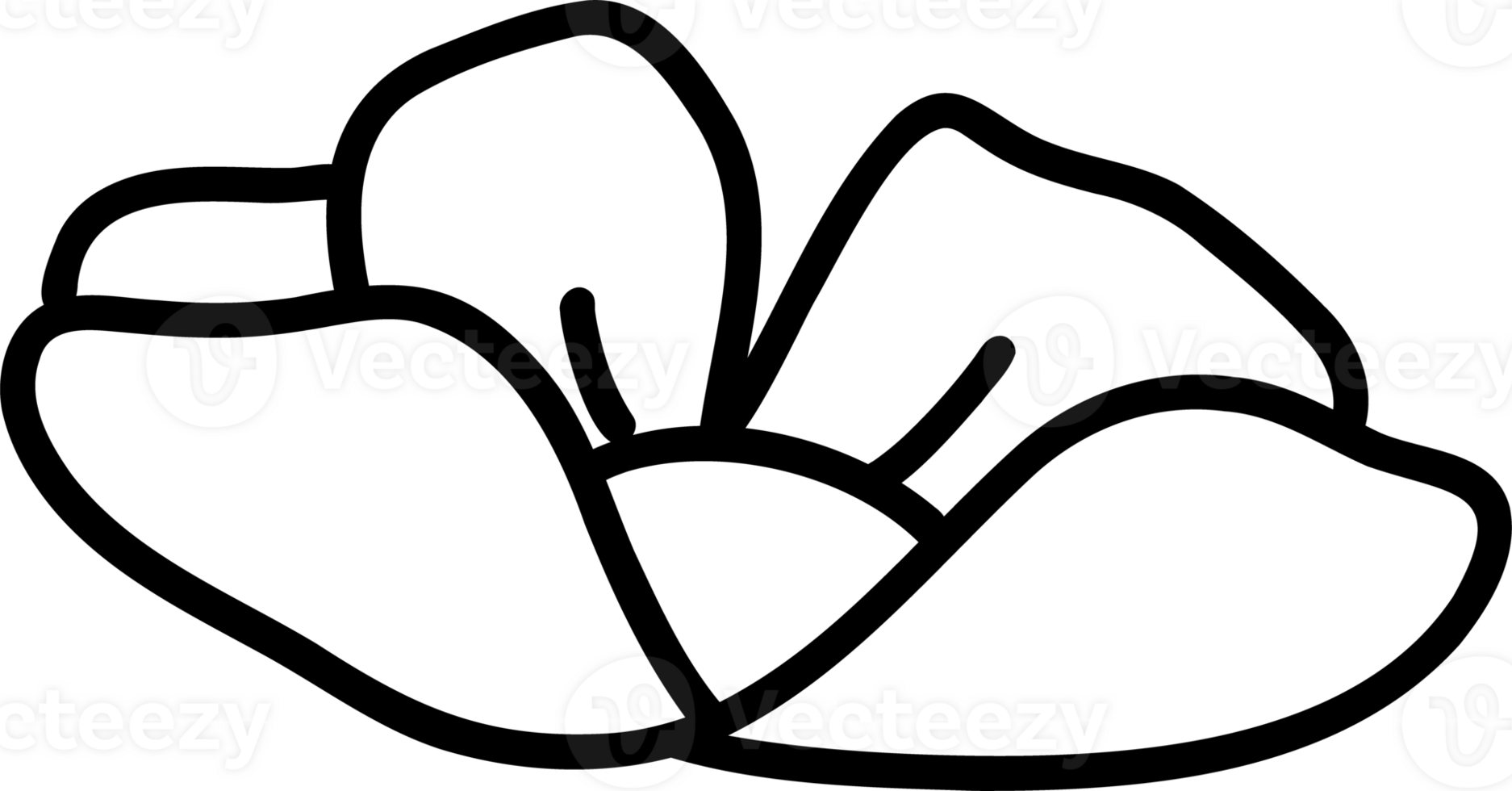Retro Flower decorative doodle coloring image png