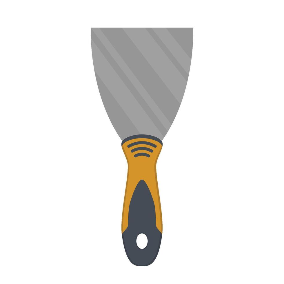 putty knife icon. Flat illustration of trowel construction tool icon for web design vector