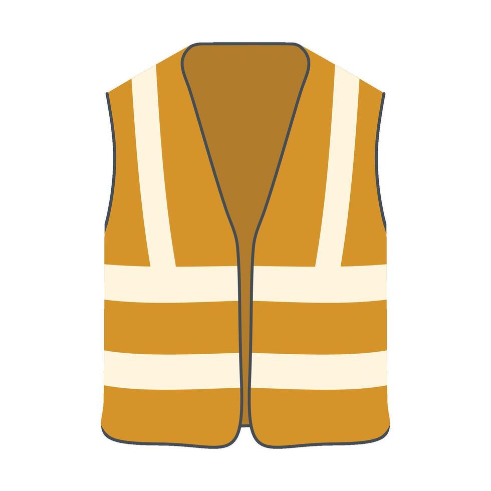 High Visibility Vest Safety vest icon. Flat illustration of safety vest icon for web vector