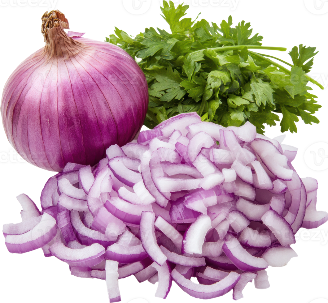 Fresh Red Onion Chopped Onion Cilantro Cooking Ingredient png