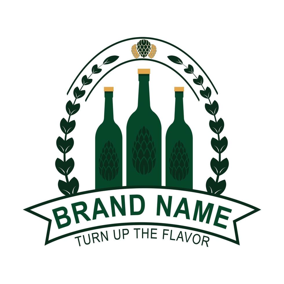 logo for drinking shop, bar vector