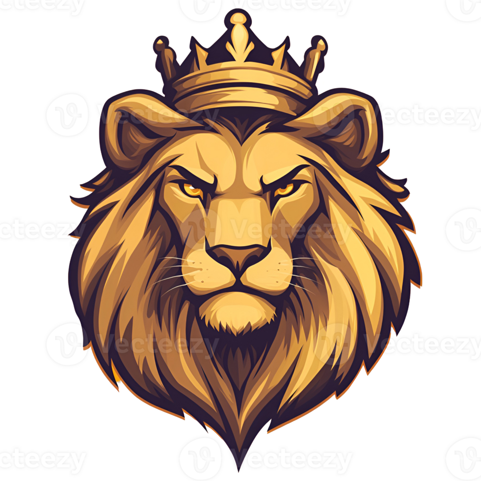 Lion King Logo No Background Perfect for Print on Demand png