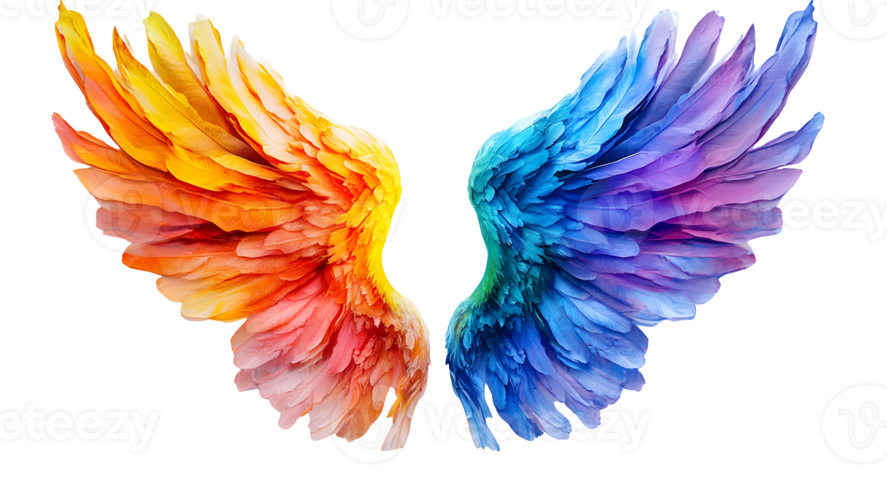 Colorful Angel Wings png