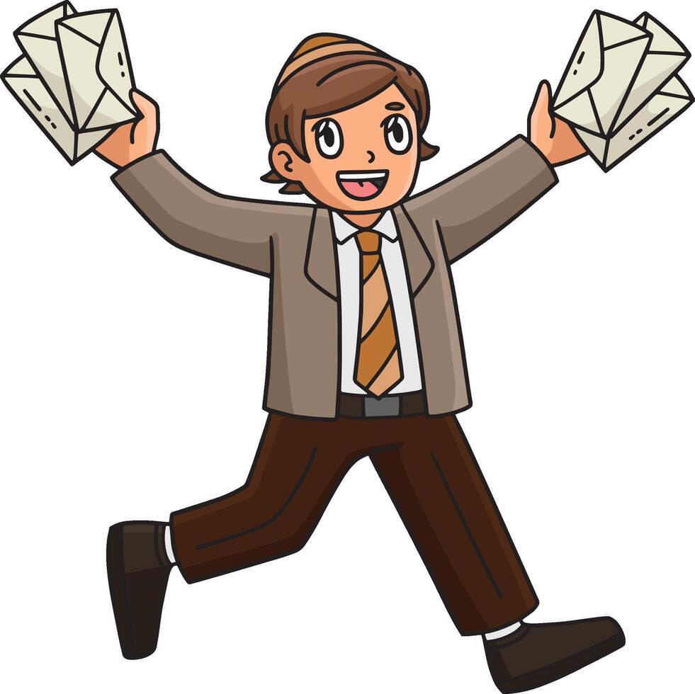 Bar Mitzvah Boy Invitations to Hand Out Clipart vector