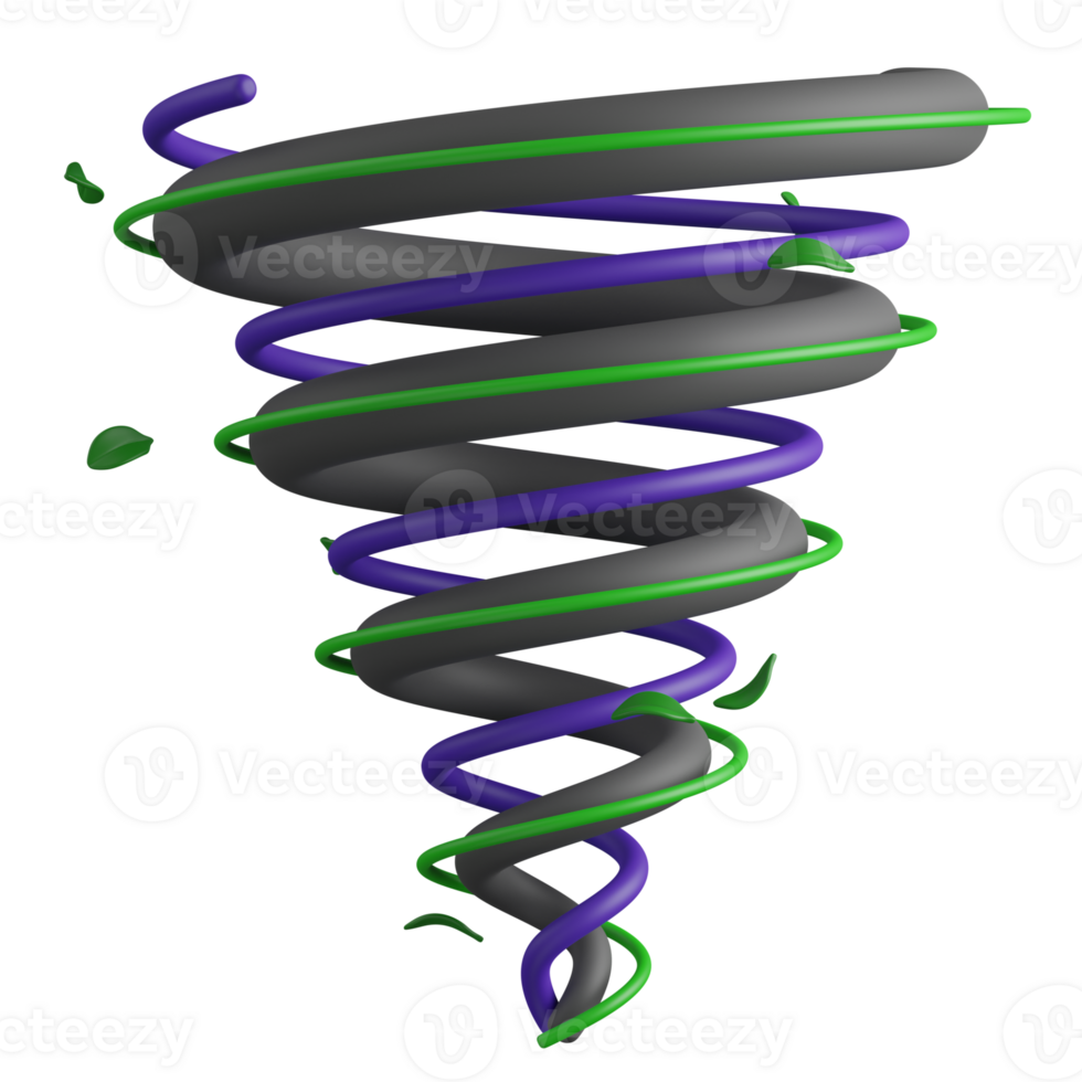 3d render Tornado illustration png