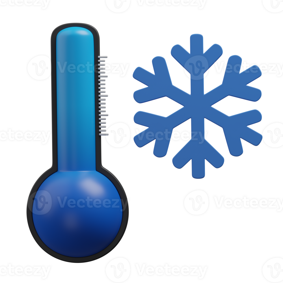 3d render cool temperature illustration png
