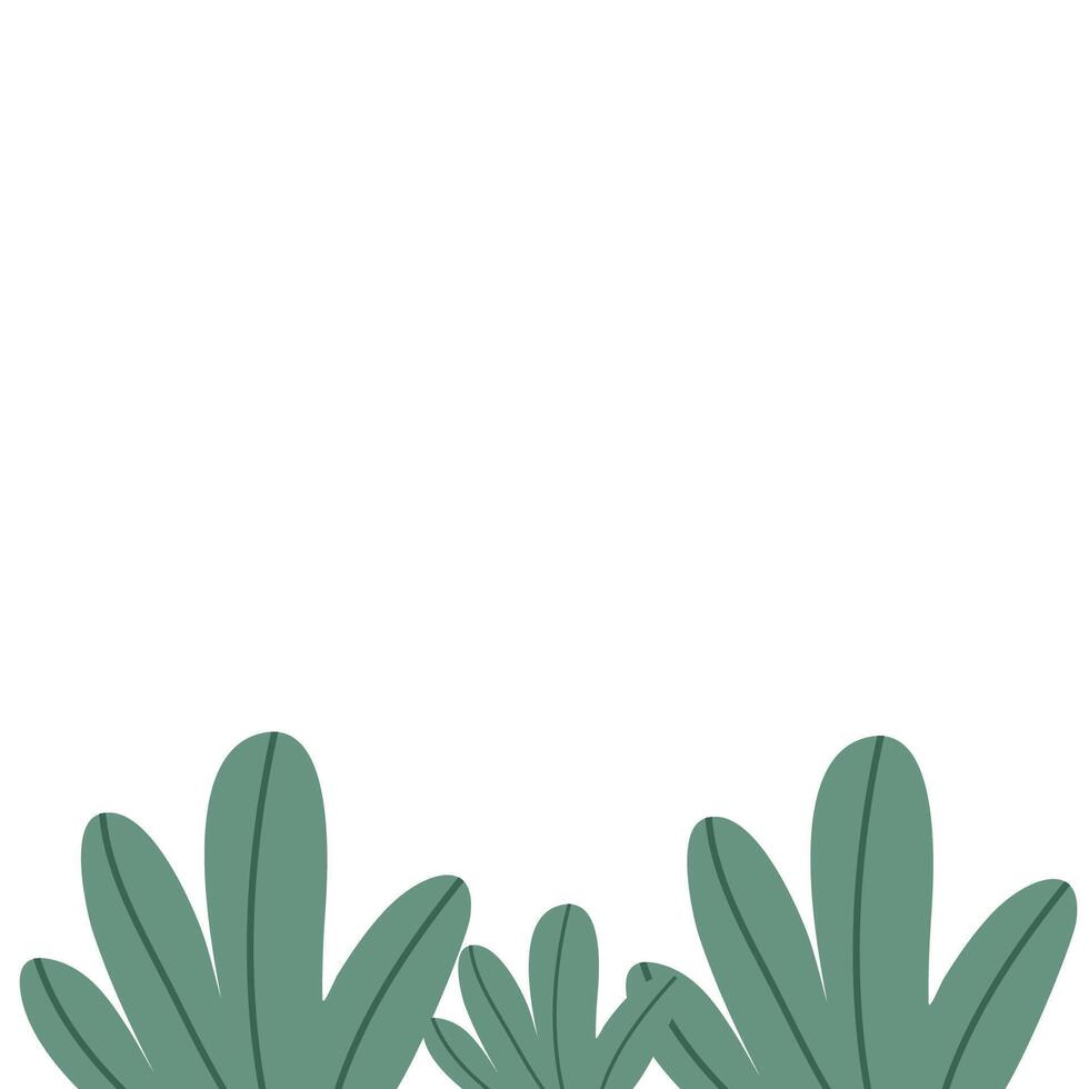 Cute green grass illustration vector