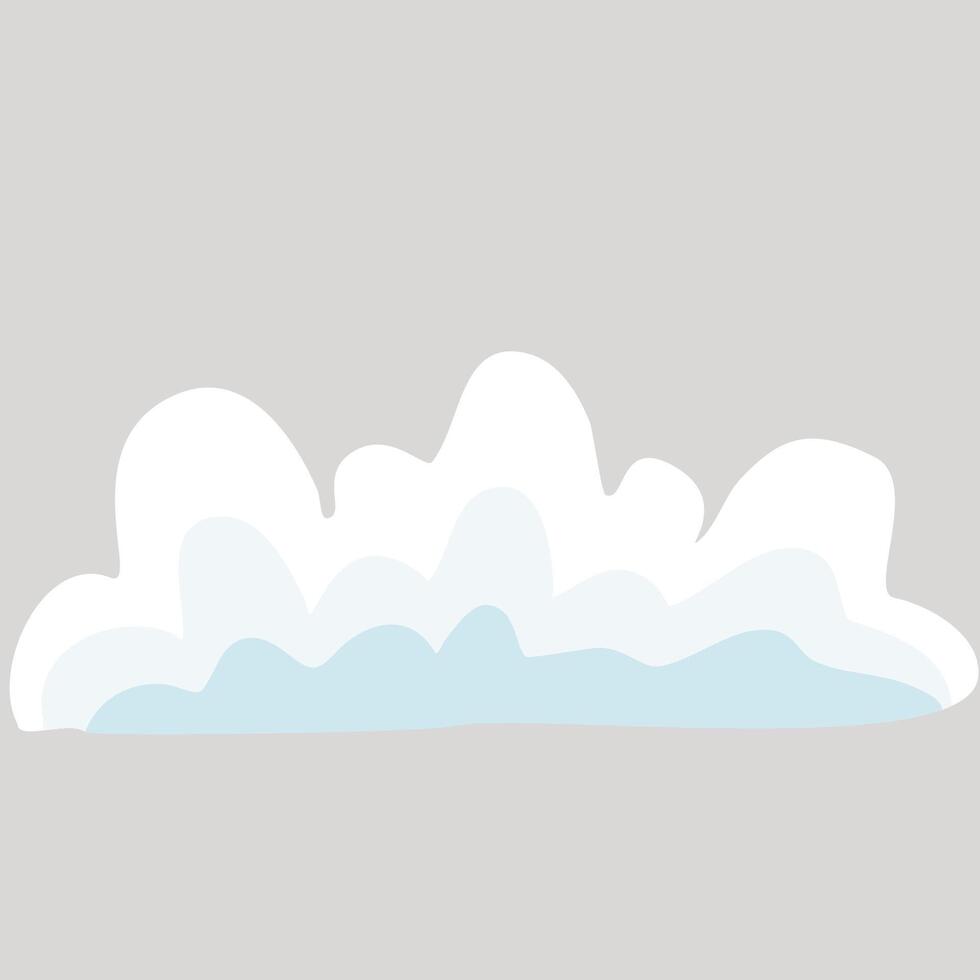 Flat cloud illustration vector
