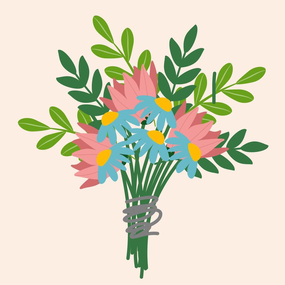 Flower of bouquet vector