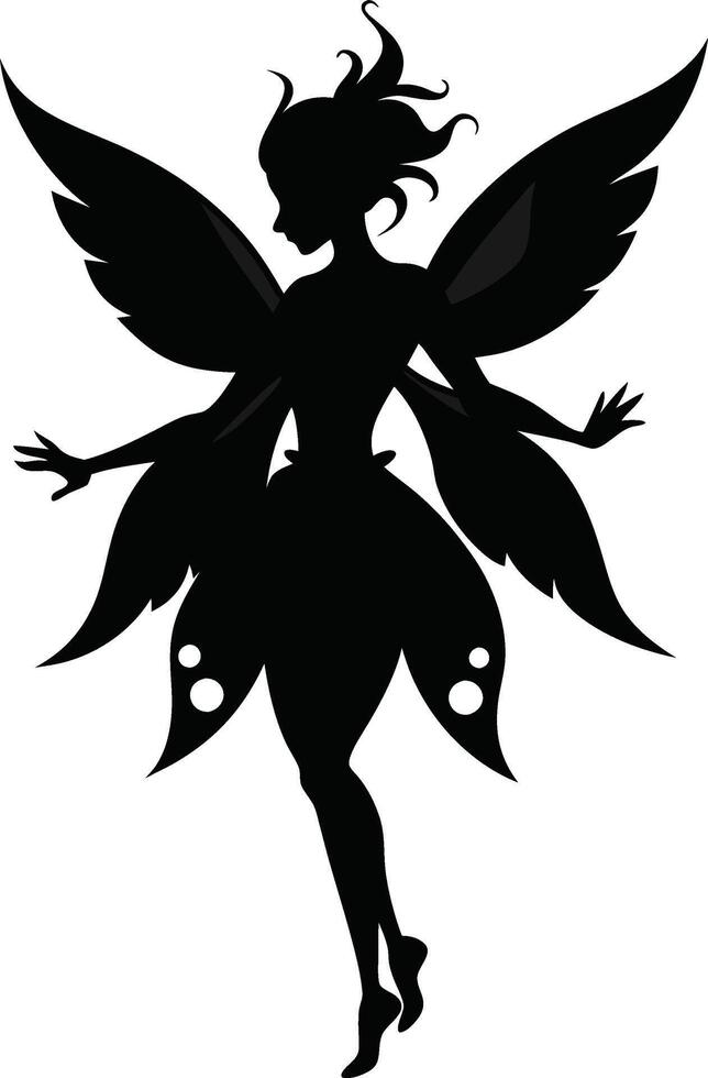 Delicate Fairy Outline vector