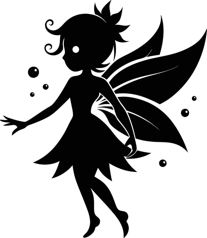 Dreamy Fairy with Wings vector