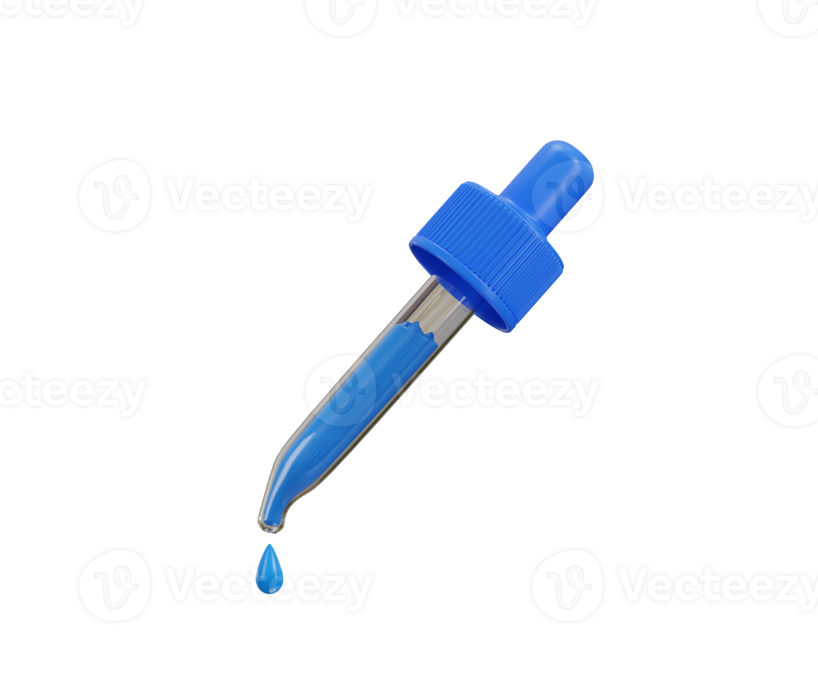 Dropper icon 3d rendering illustration png