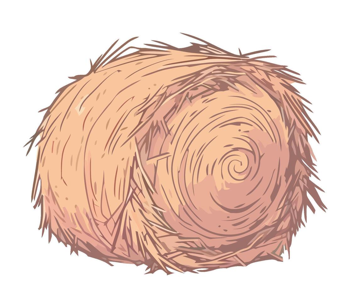 illustration of lot of straw and hay icon vector