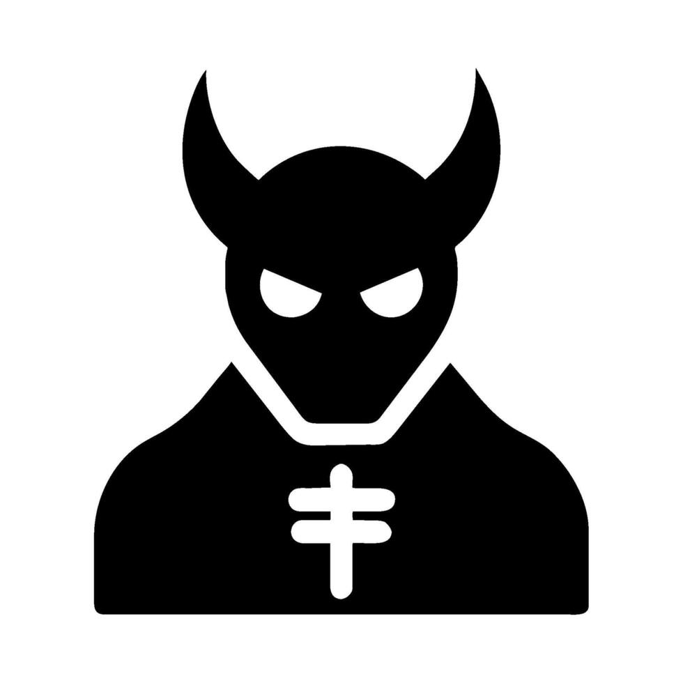 Devil icon illustration isolated on white background vector