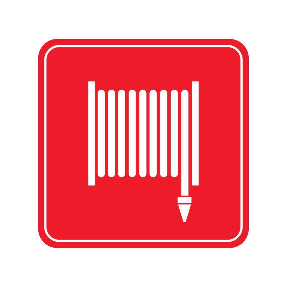 emergency signal of hose icon vector