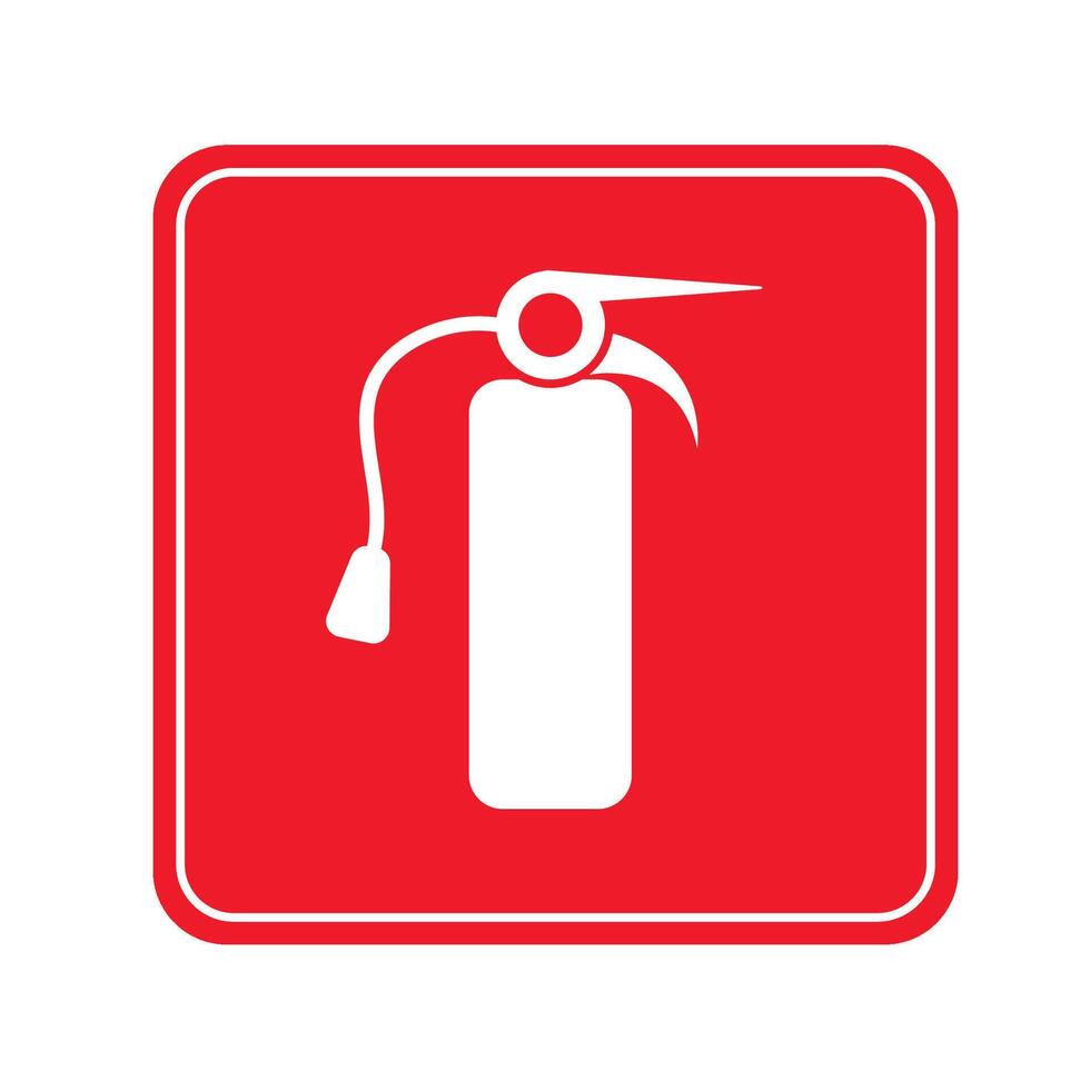 emergency signal of extinguisher vector