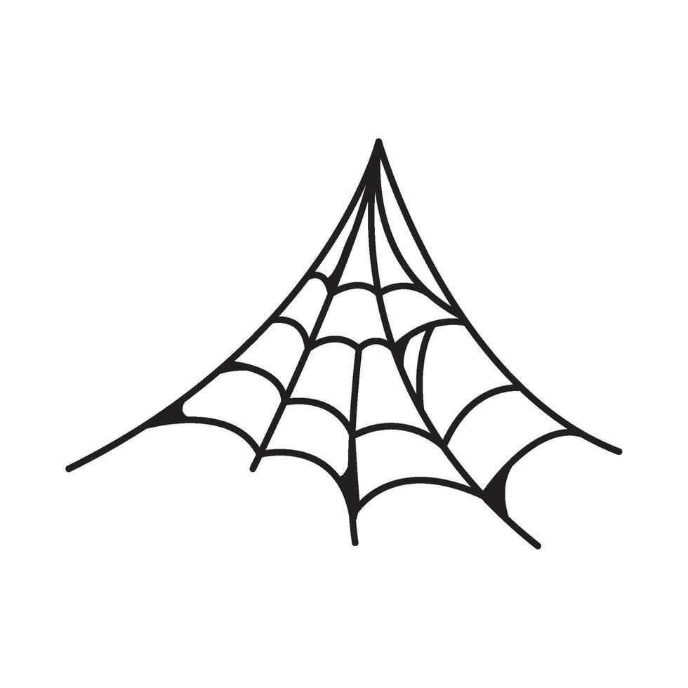 halloween spider web net vector