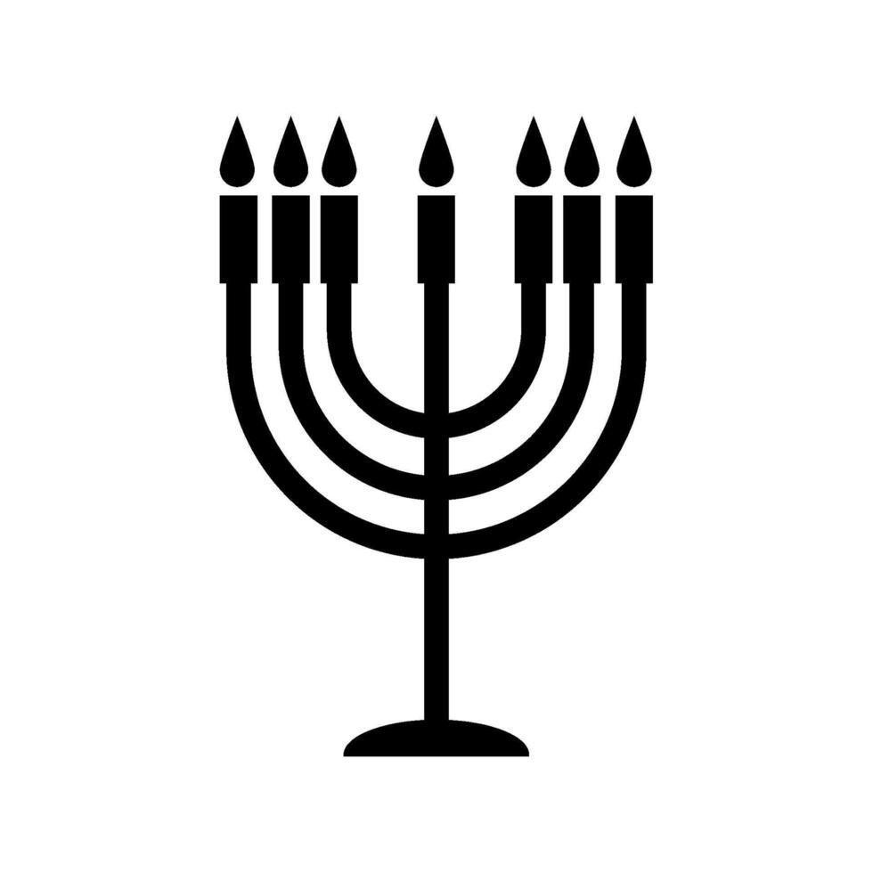 menorah icon illustration vector