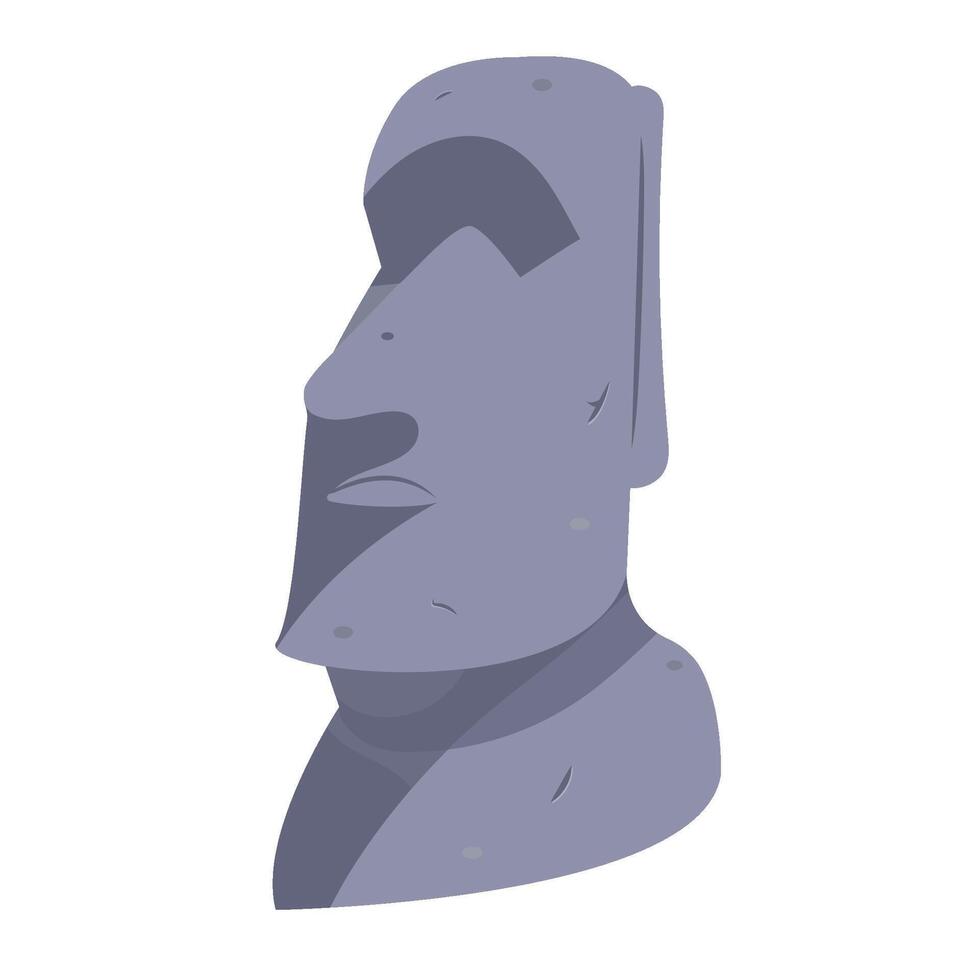 island easter moai monument vector