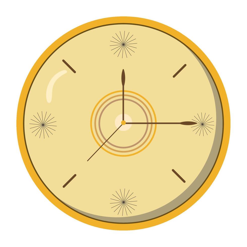 golden watch traditional vector