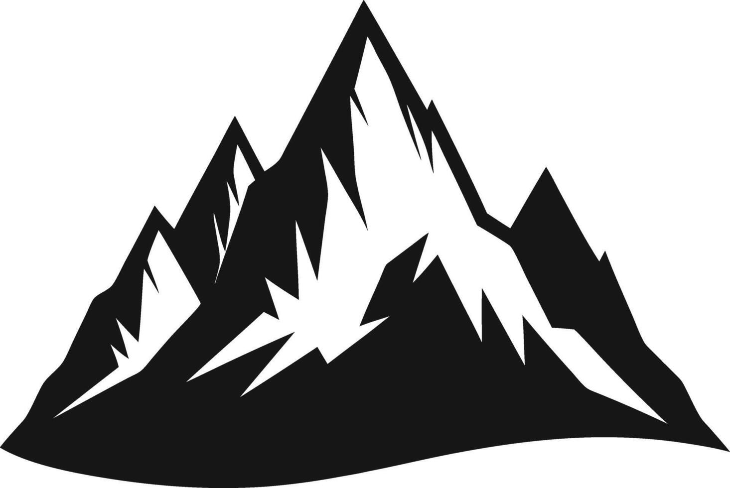 Golden Hour over Mountain Silhouette vector