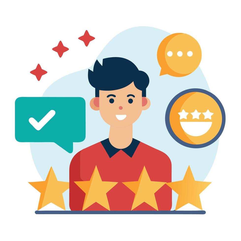 Customer Satisfaction Concept Illustration vector