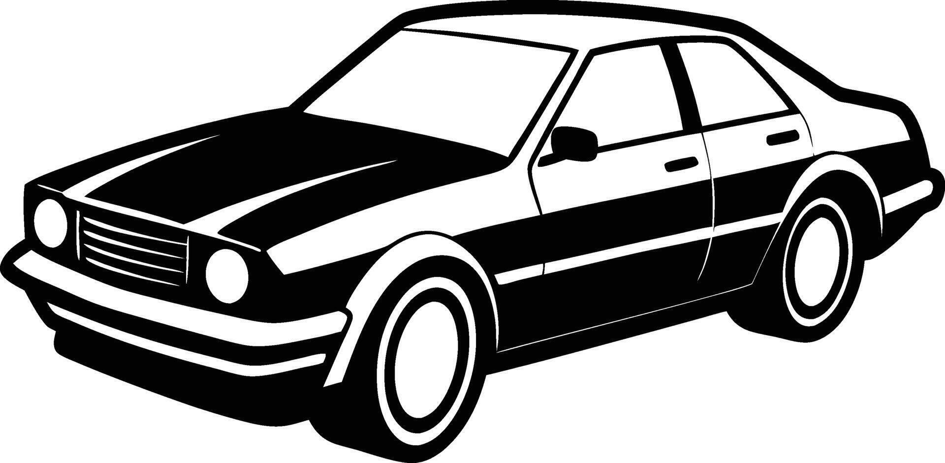 Sleek Car Outline vector