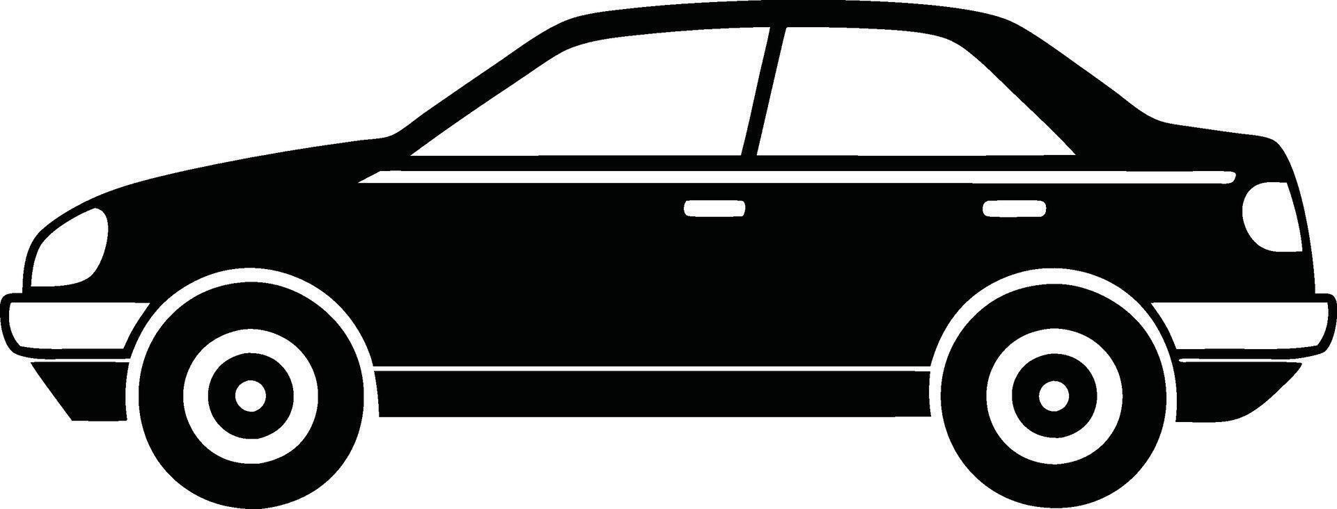 Car Front Silhouette vector
