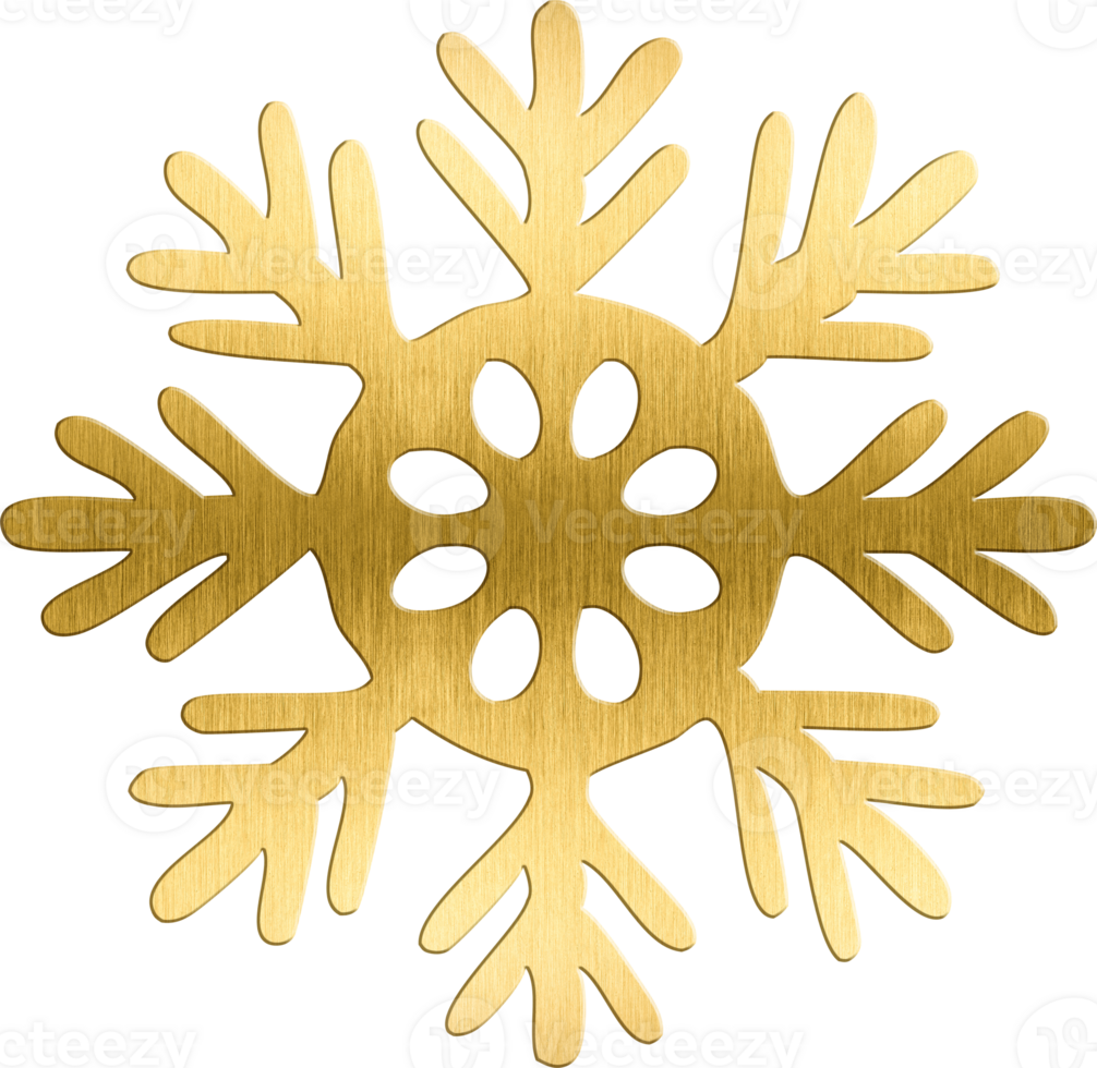 Golden Snowflake with Intricate Design Premium Icon for Christmas Decor, Winter Branding, and Holiday Cards Perfect for Adding a Detailed and Luxurious Element to Seasonal png
