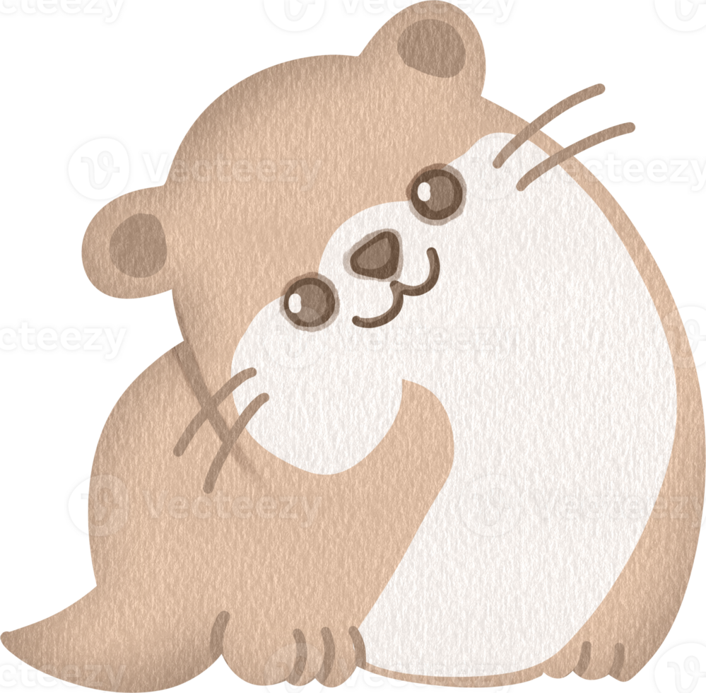the Otter sitting png