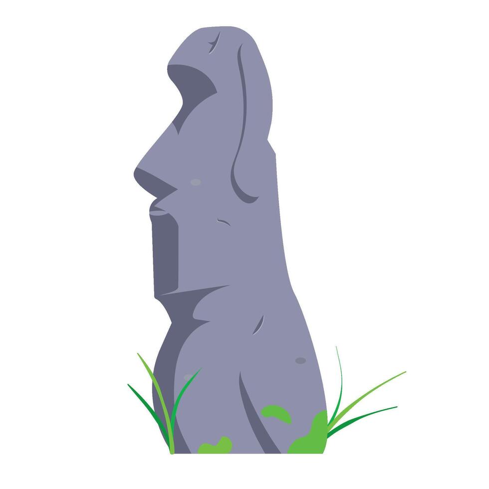 island easter moai statue icon vector