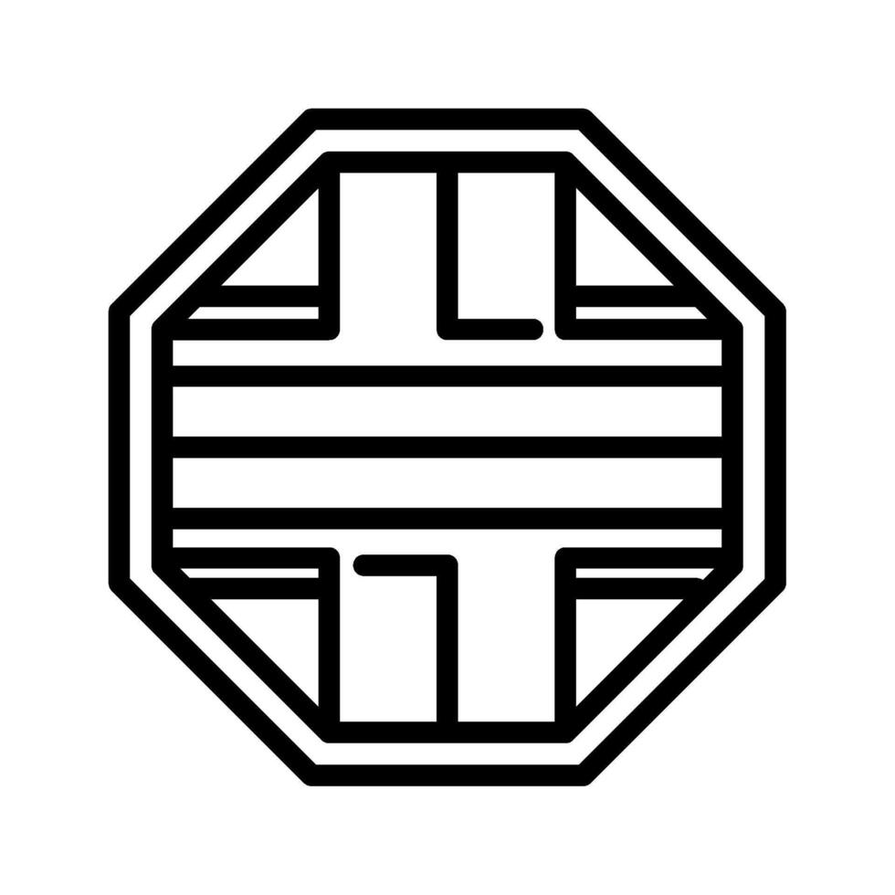 chinese coin icon vector