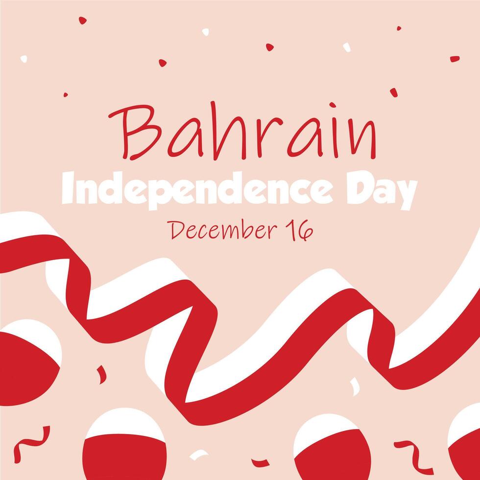 Bahrain independence day vector