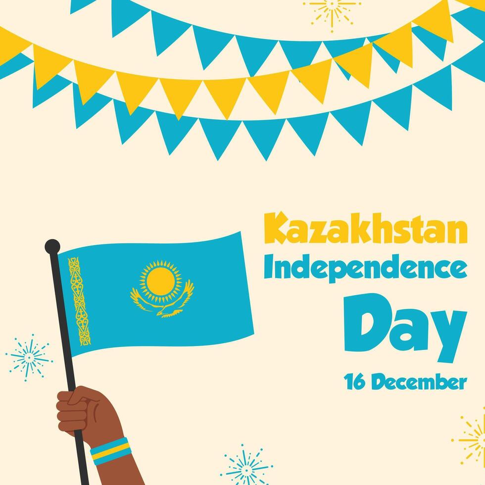 Kazakhstan independence day vector