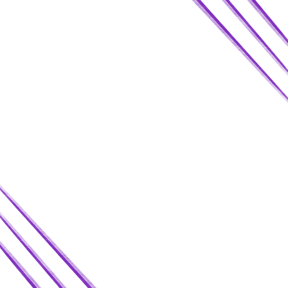 Purple diagonal lines, corner border png