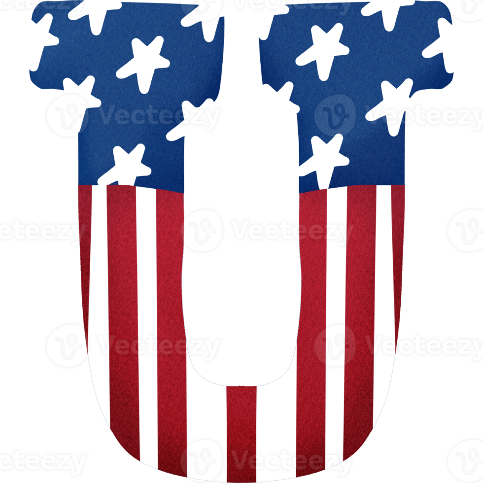 4th of july usa font png