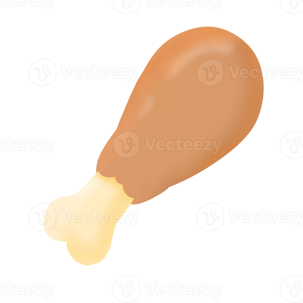 Chicken thigh illustration png