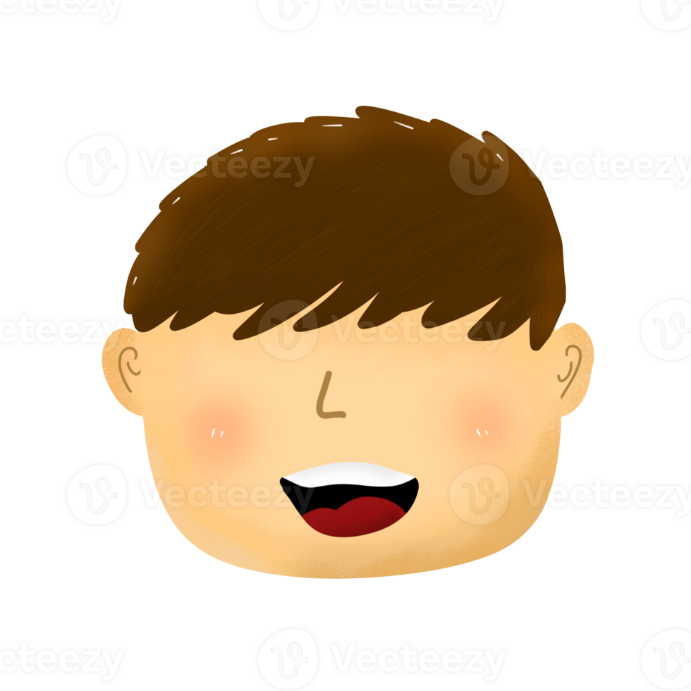 Smile boy illustration png