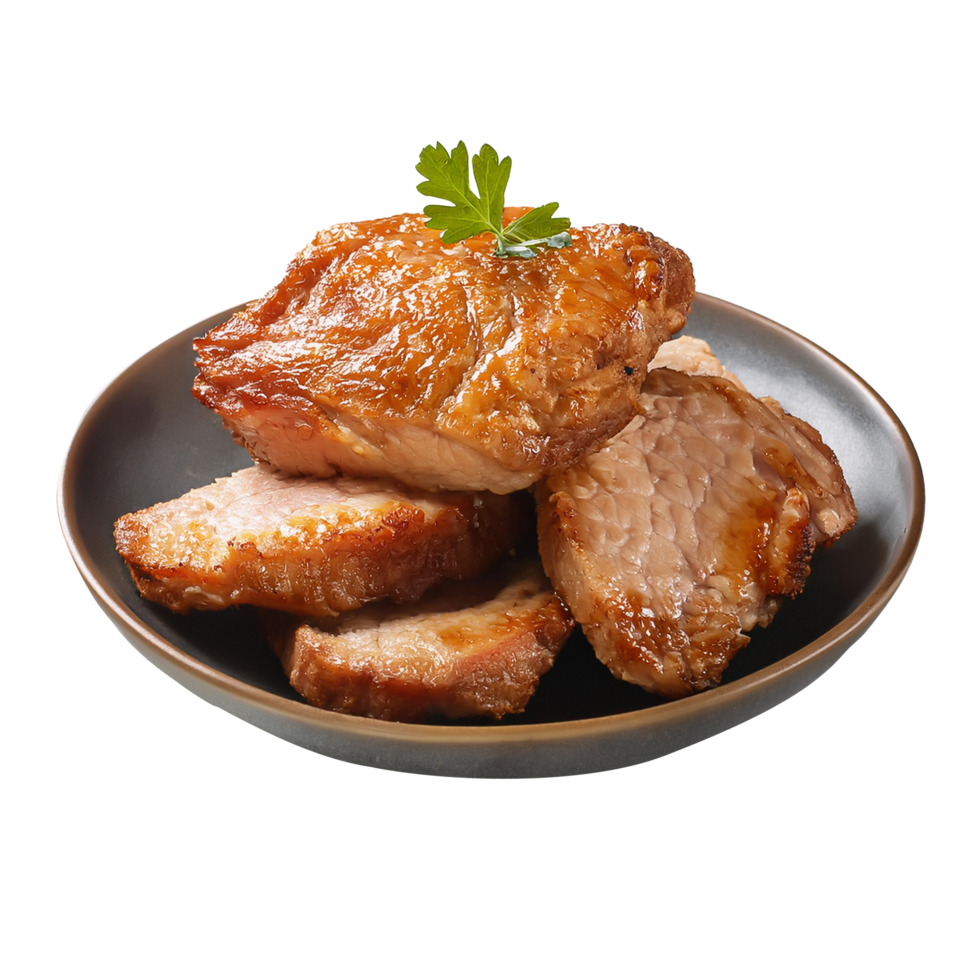 Fried Pork on a transparent background png
