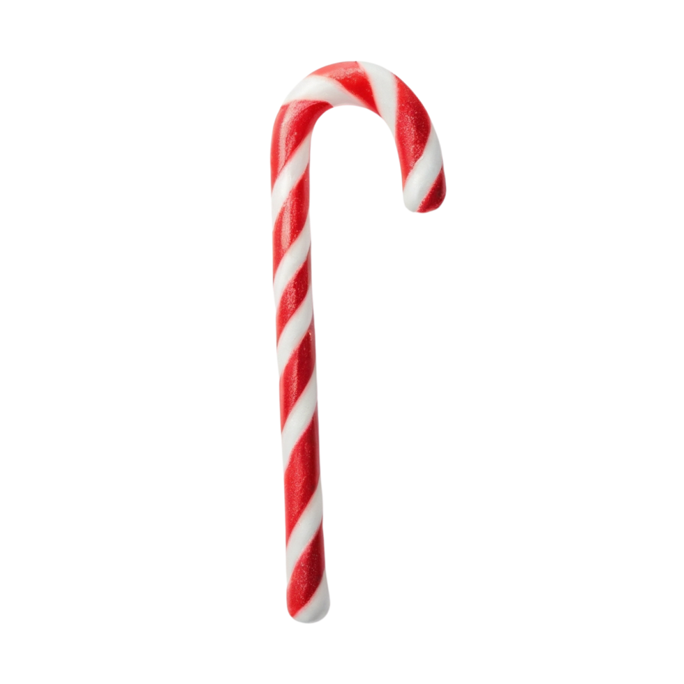 Candy cane isolated on a transparent background png
