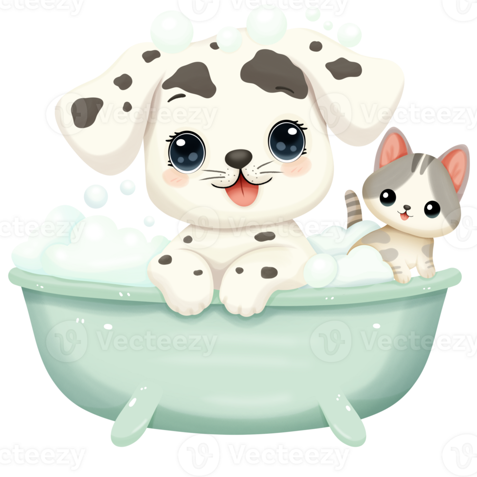 shower cartoon dog png