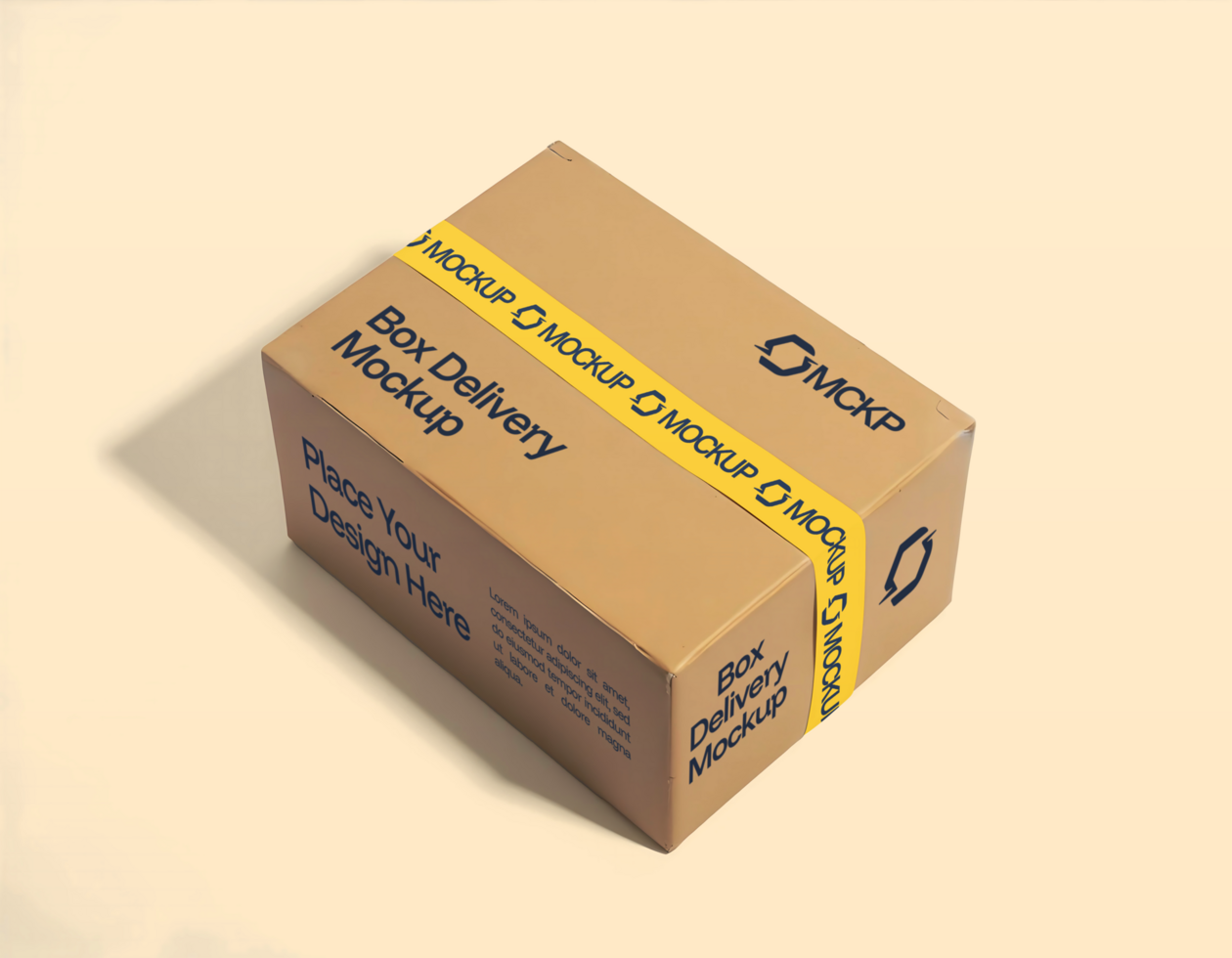 box package Cargo Mockup psd