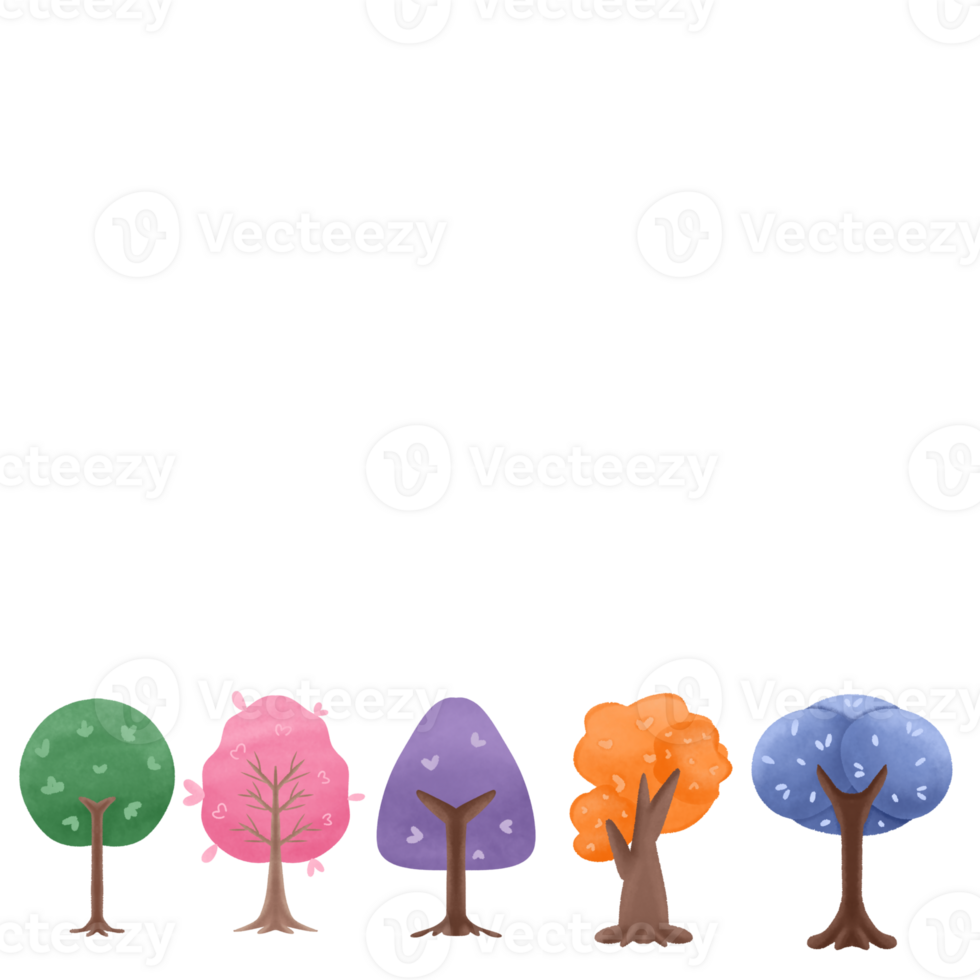 The Colorful Trees png